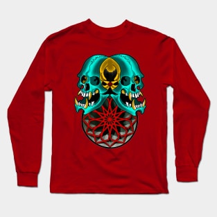 Geometric skulls Long Sleeve T-Shirt